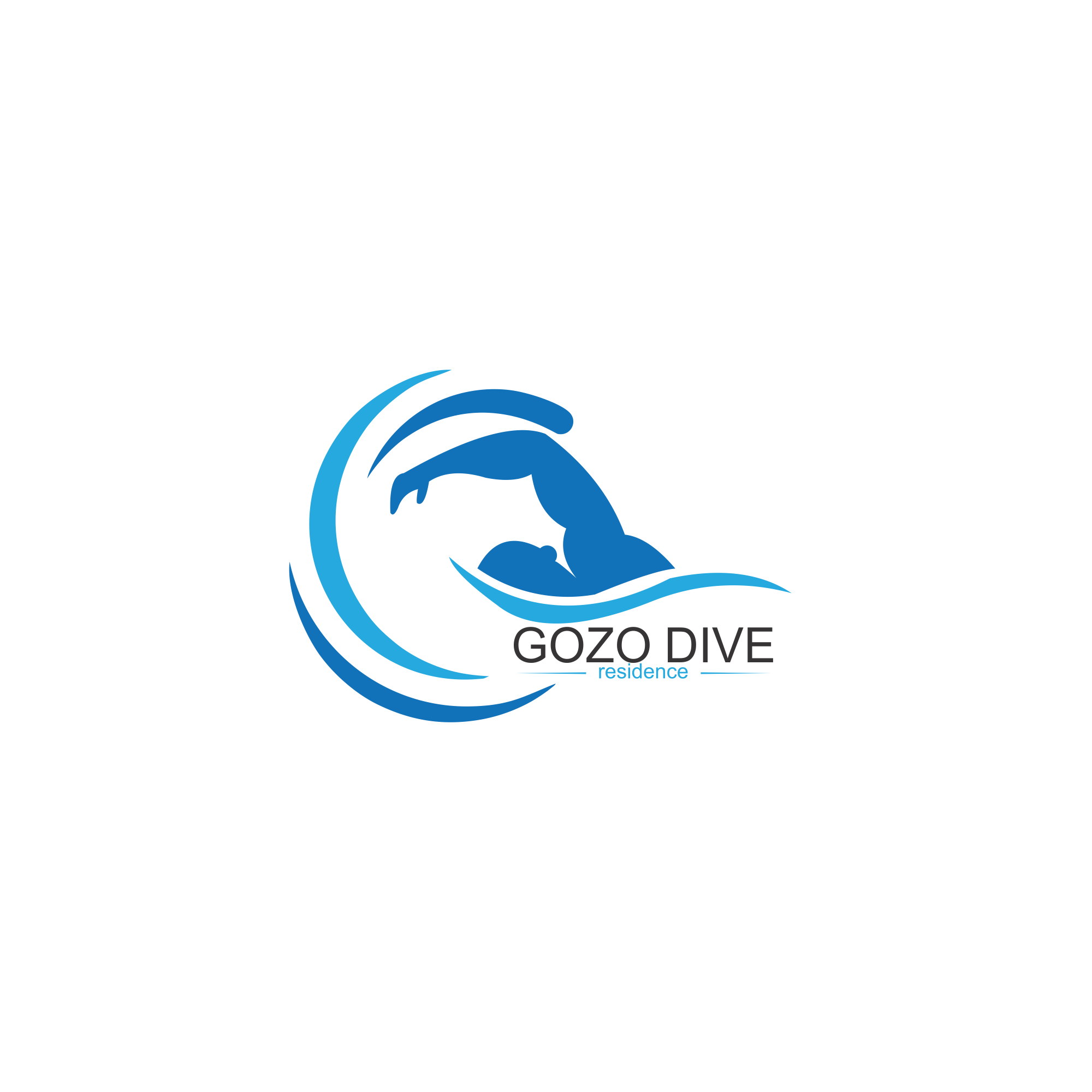 Logo Design by Berantaz for GOZODIVE - St. Andrews | Design #31923250