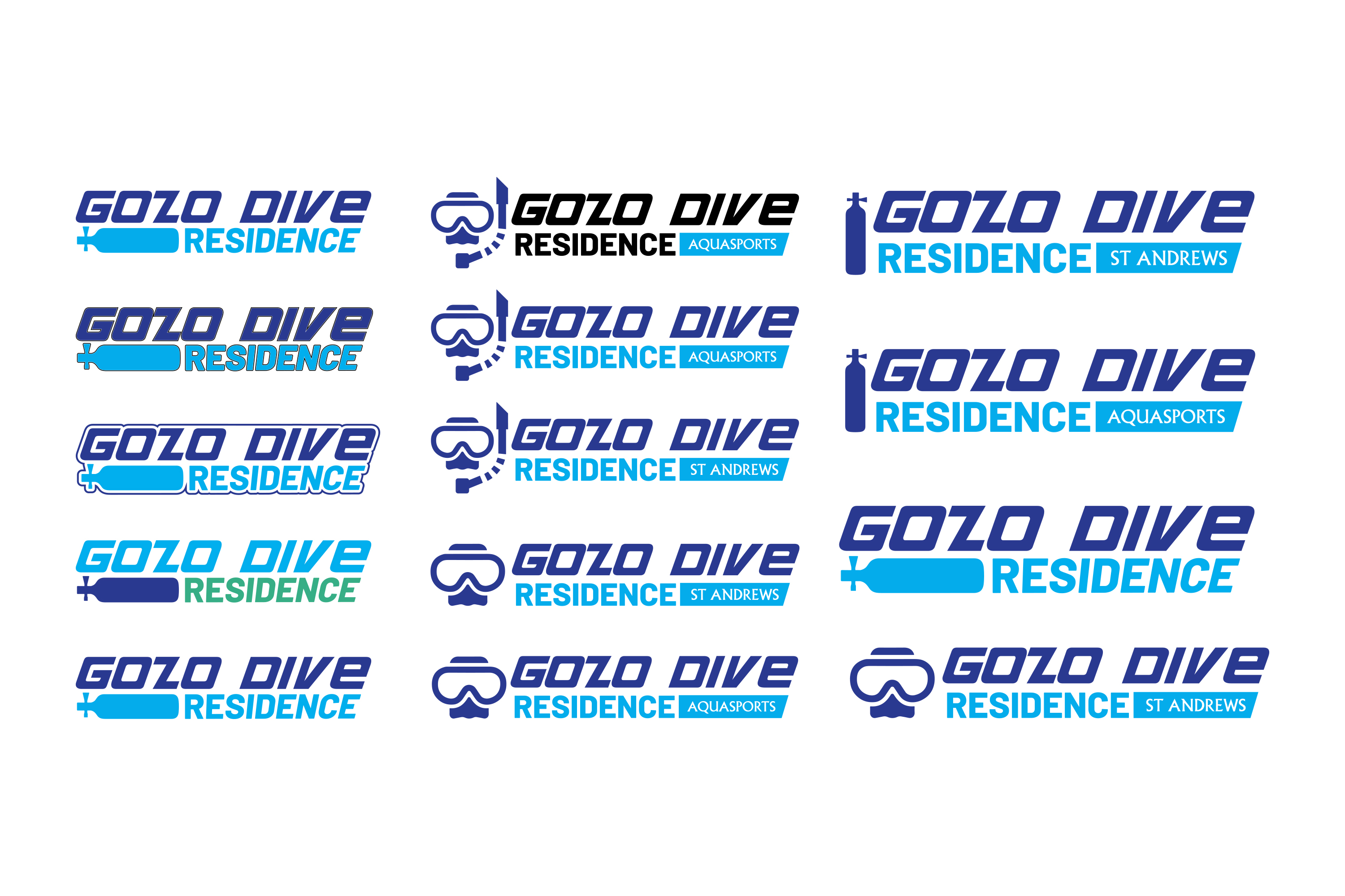 Logo Design by Karim Craft for GOZODIVE - St. Andrews | Design #31932891