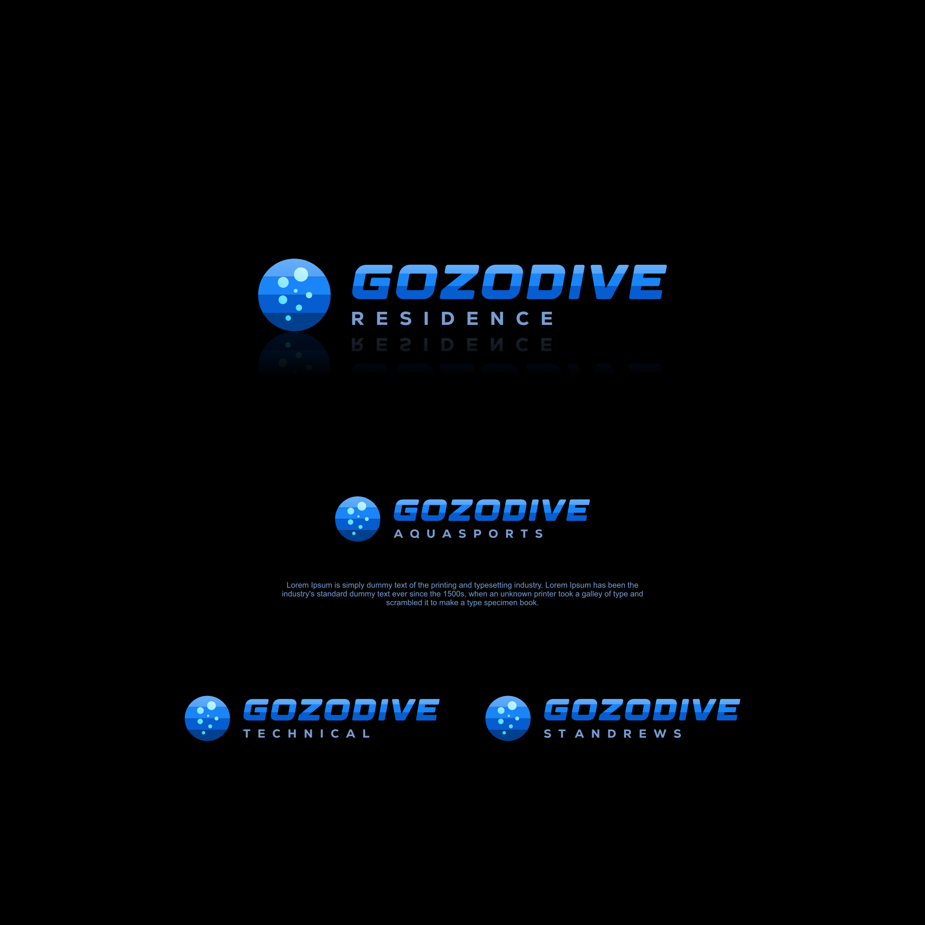 Logo Design by mauza for GOZODIVE - St. Andrews | Design #31930100