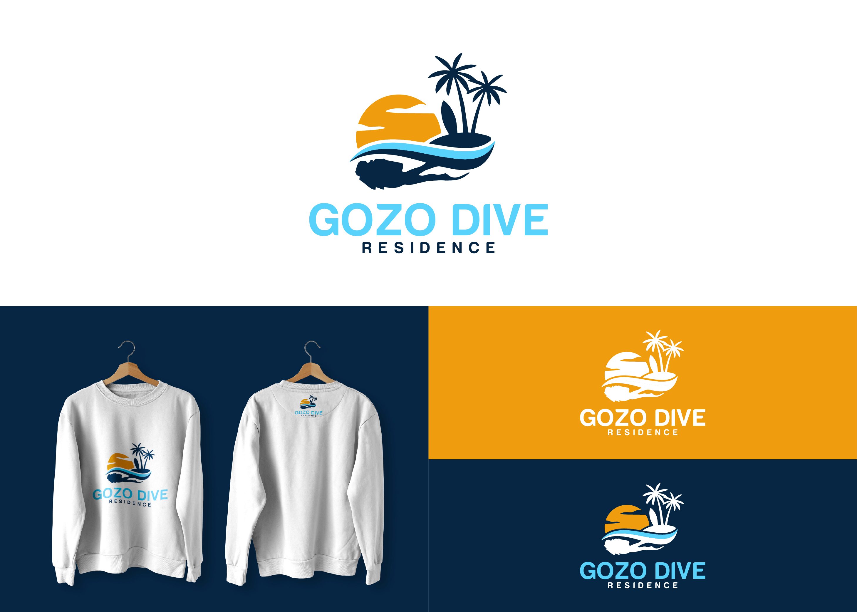 Logo Design by Ebad Usman for GOZODIVE - St. Andrews | Design #31957156