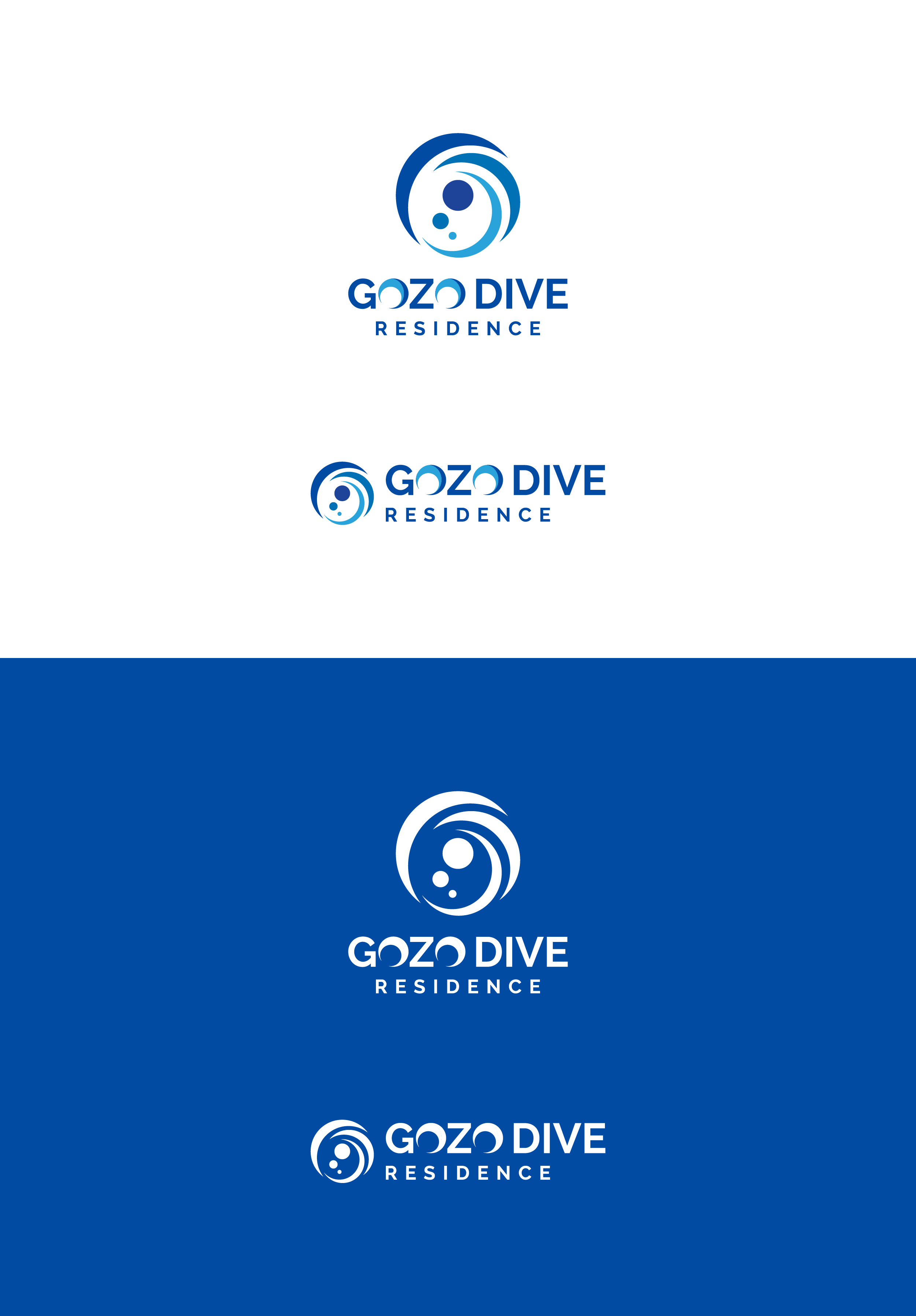 Logo Design by dicubit for GOZODIVE - St. Andrews | Design #31963070