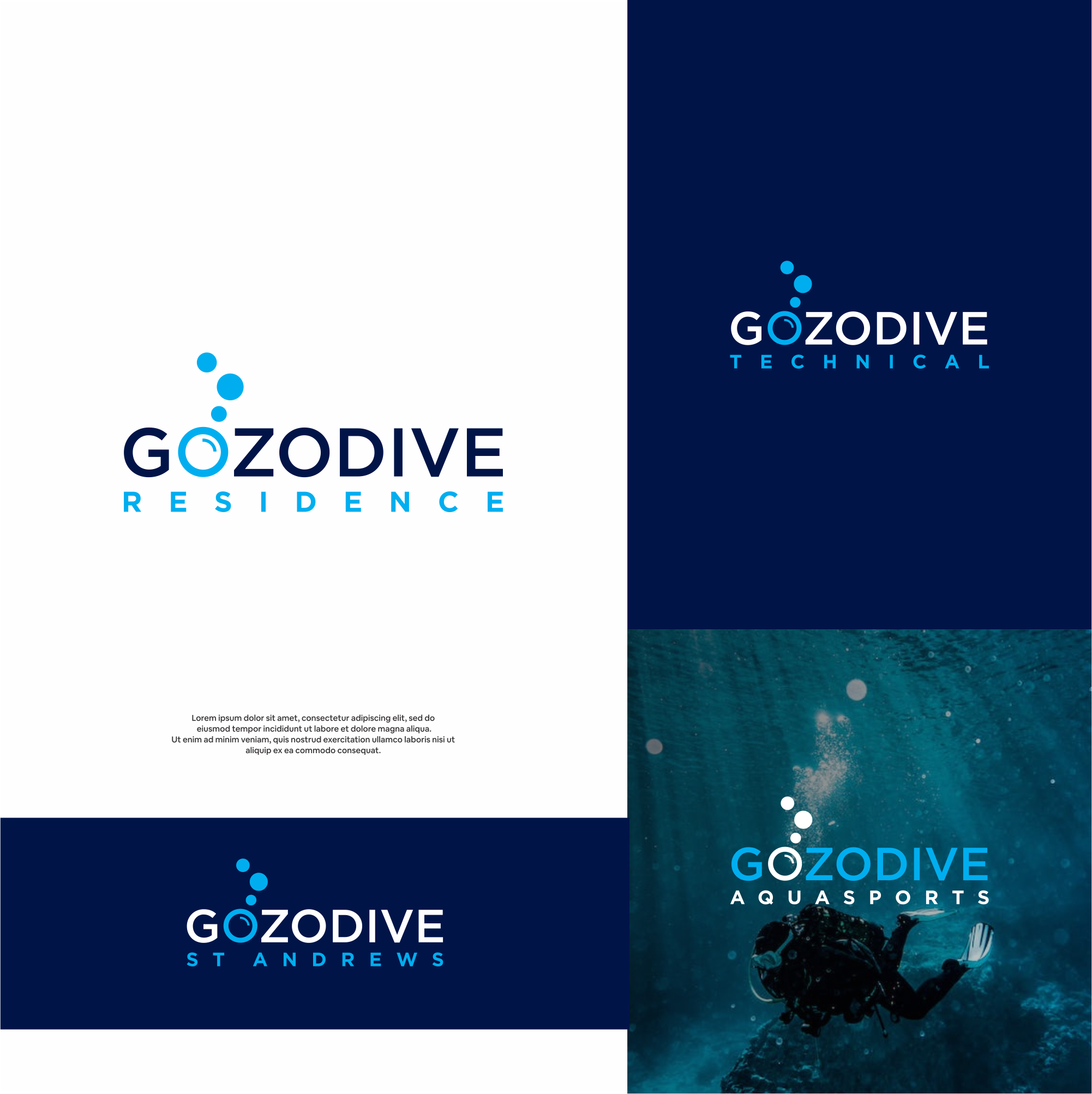 Logo-Design von DesignFirst für GOZODIVE - St. Andrews | Design #31925835
