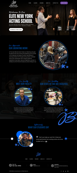 Wordpress Design by Sbss for Jason Bennett Actors Studio | Design: #31952672