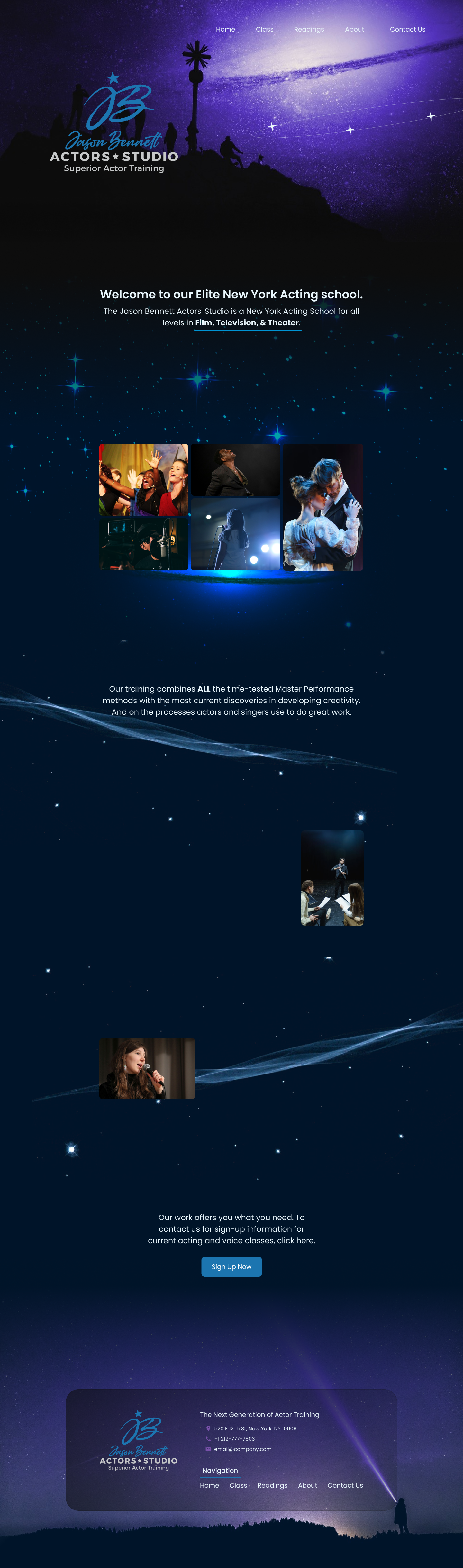 Design Wordpress par Taufik H pour Jason Bennett Actors Studio | Design #31940197