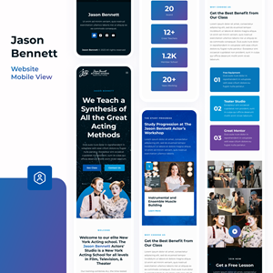 Wordpress Design by Taufik H for Jason Bennett Actors Studio | Design: #31940223