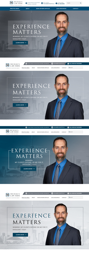 Web Design by Blue Sparrow for Michael''s Law Firm | Design: #31933267