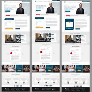 Web Design by Blue Sparrow for Michael''s Law Firm | Design: #31960798