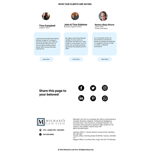 Web Design by king k for Michael''s Law Firm | Design: #31936447