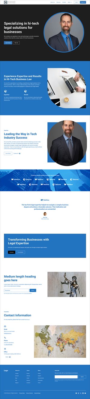 Web Design by zeykan for Michael''s Law Firm | Design: #31961016