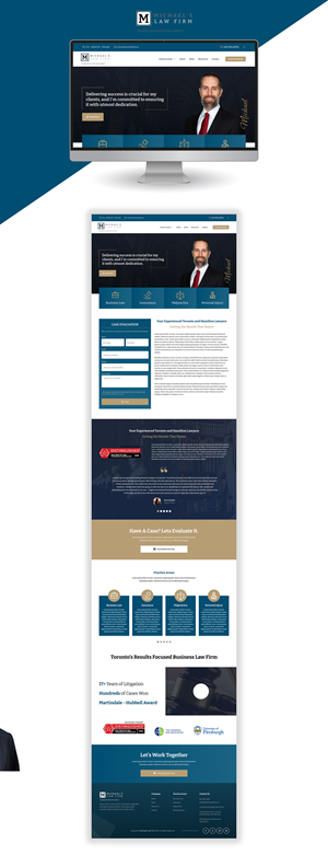 Web Design by Senthil Kumaar V for Michael''s Law Firm | Design: #31953666