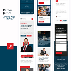 Web Design by Taufik H for Michael''s Law Firm | Design: #31941855