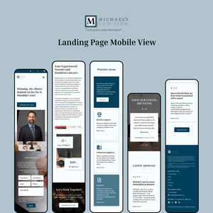 Web Design by Taufik H for Michael''s Law Firm | Design: #31947541