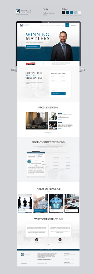 Web Design by PP² for Michael''s Law Firm | Design: #31952377