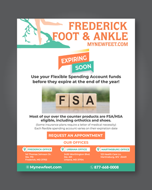 Design de Flyer par Rifu Graphics pour Frederick Foot & Ankle | Design : #31946594
