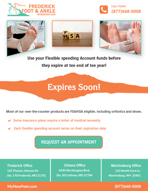 Diseño de Flyer por pb para Frederick Foot & Ankle | Diseño: #31942454