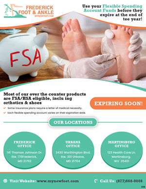 Diseño de Flyer por pb para Frederick Foot & Ankle | Diseño: #31942468