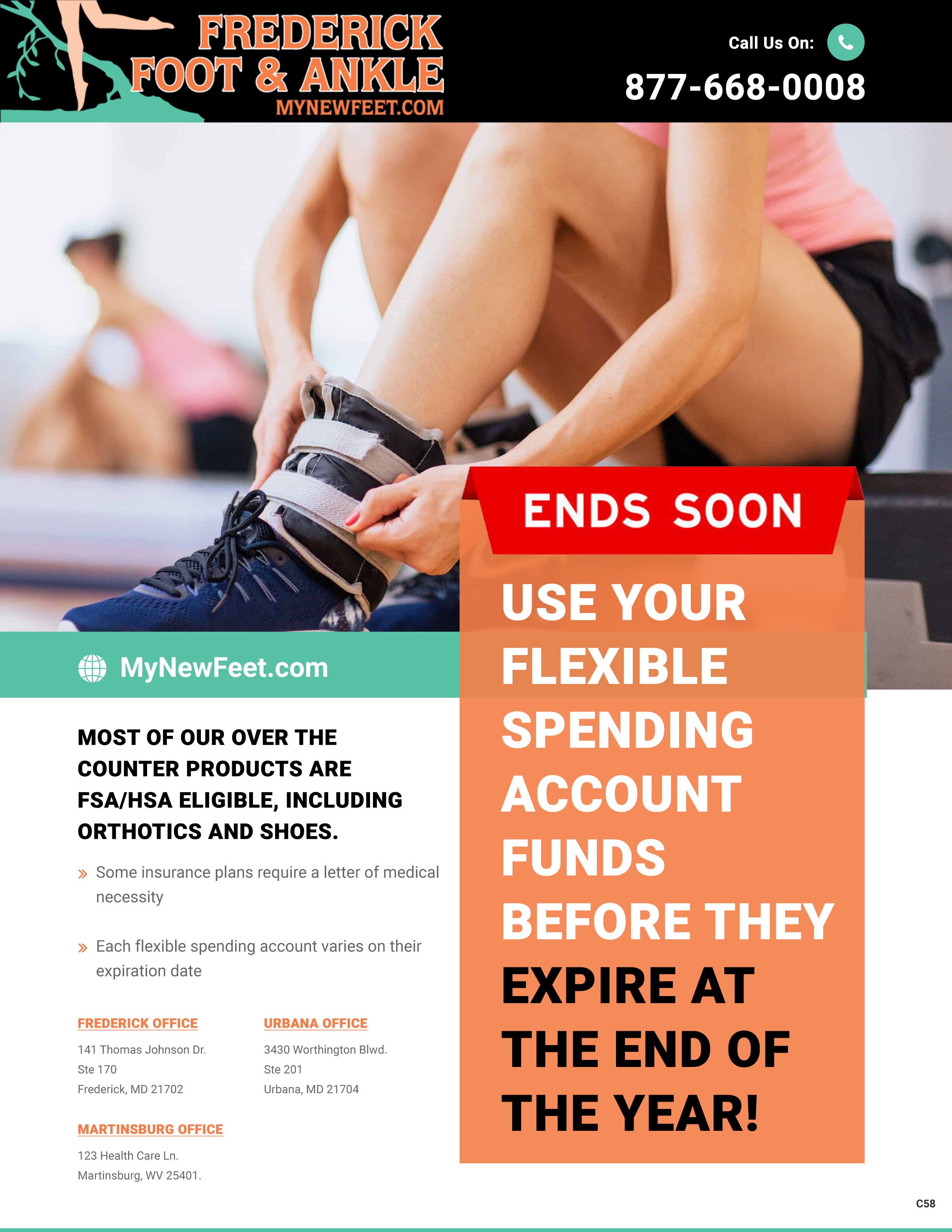 Flyer Design by pb for Frederick Foot & Ankle | Design #31942469