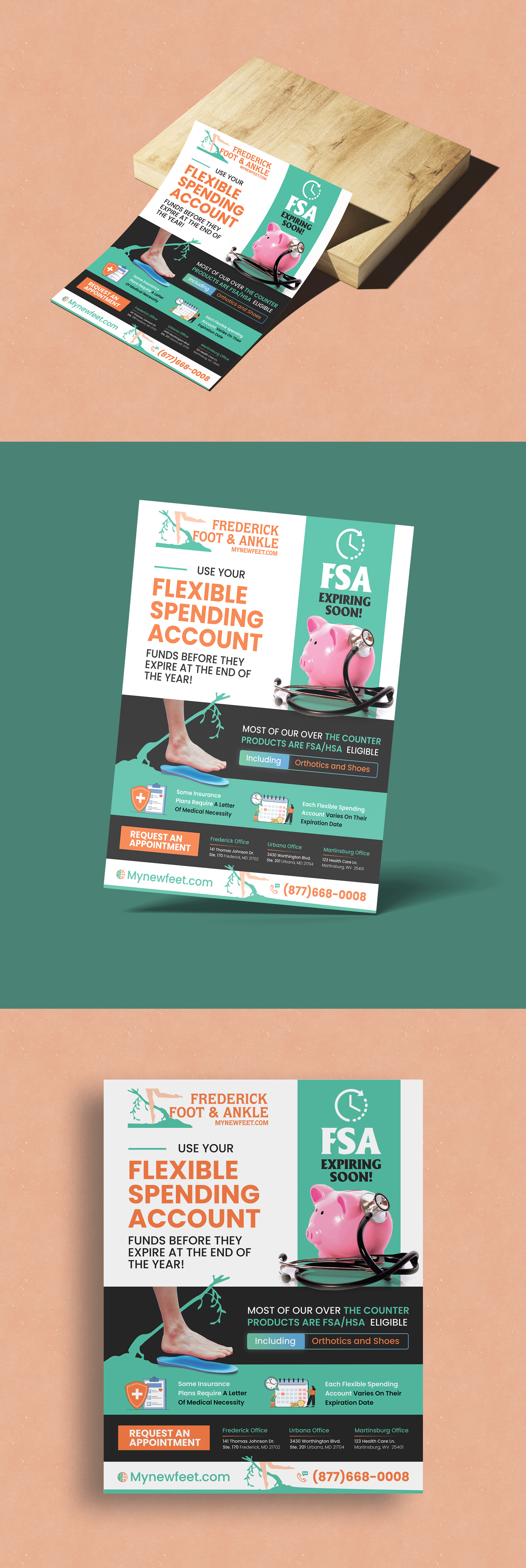 Design de Flyer par vcreatived pour Frederick Foot & Ankle | Design #31942976