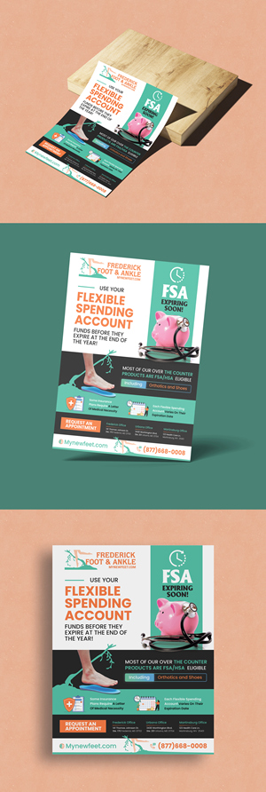 Diseño de Flyer por vcreatived para Frederick Foot & Ankle | Diseño: #31942976