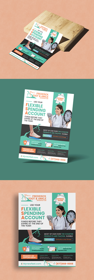 Diseño de Flyer por vcreatived para Frederick Foot & Ankle | Diseño: #31942977