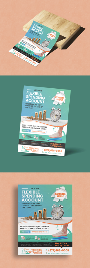 Diseño de Flyer por vcreatived para Frederick Foot & Ankle | Diseño: #31942978