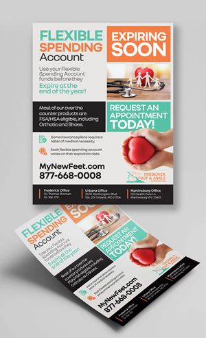 Diseño de Flyer por Graphic Guy para Frederick Foot & Ankle | Diseño: #31941111