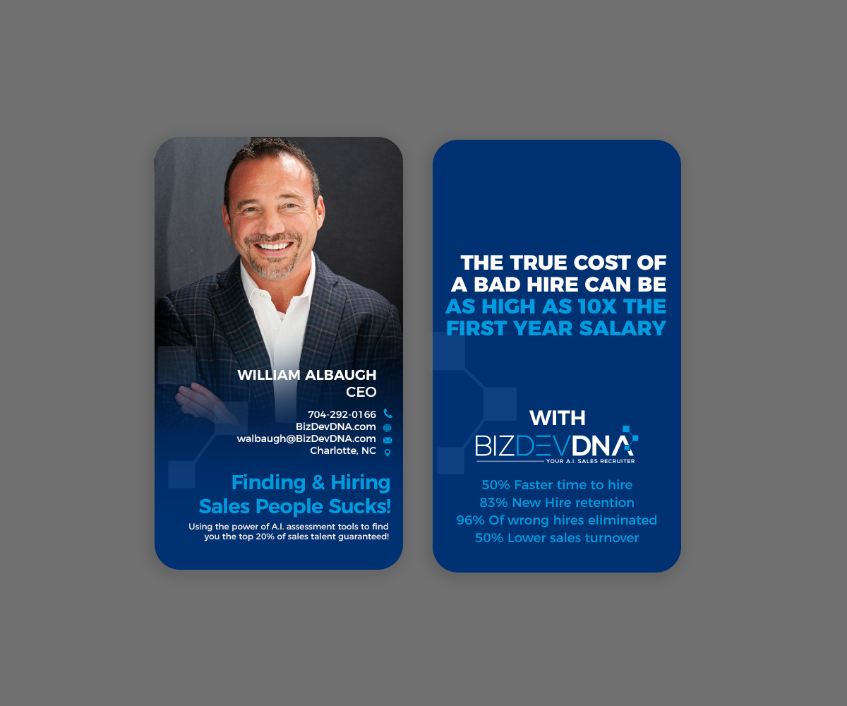 Business Card Design by Andrés Sebastián for this project | Design #31954784