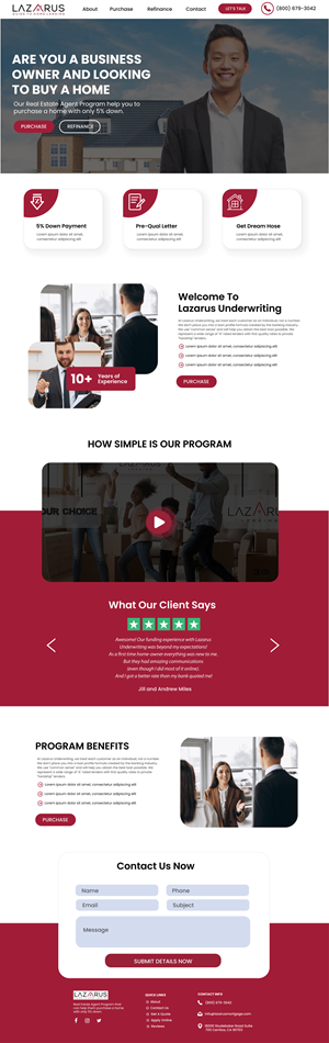 Landing Page Design by WahDesign for this project | Design: #31961701