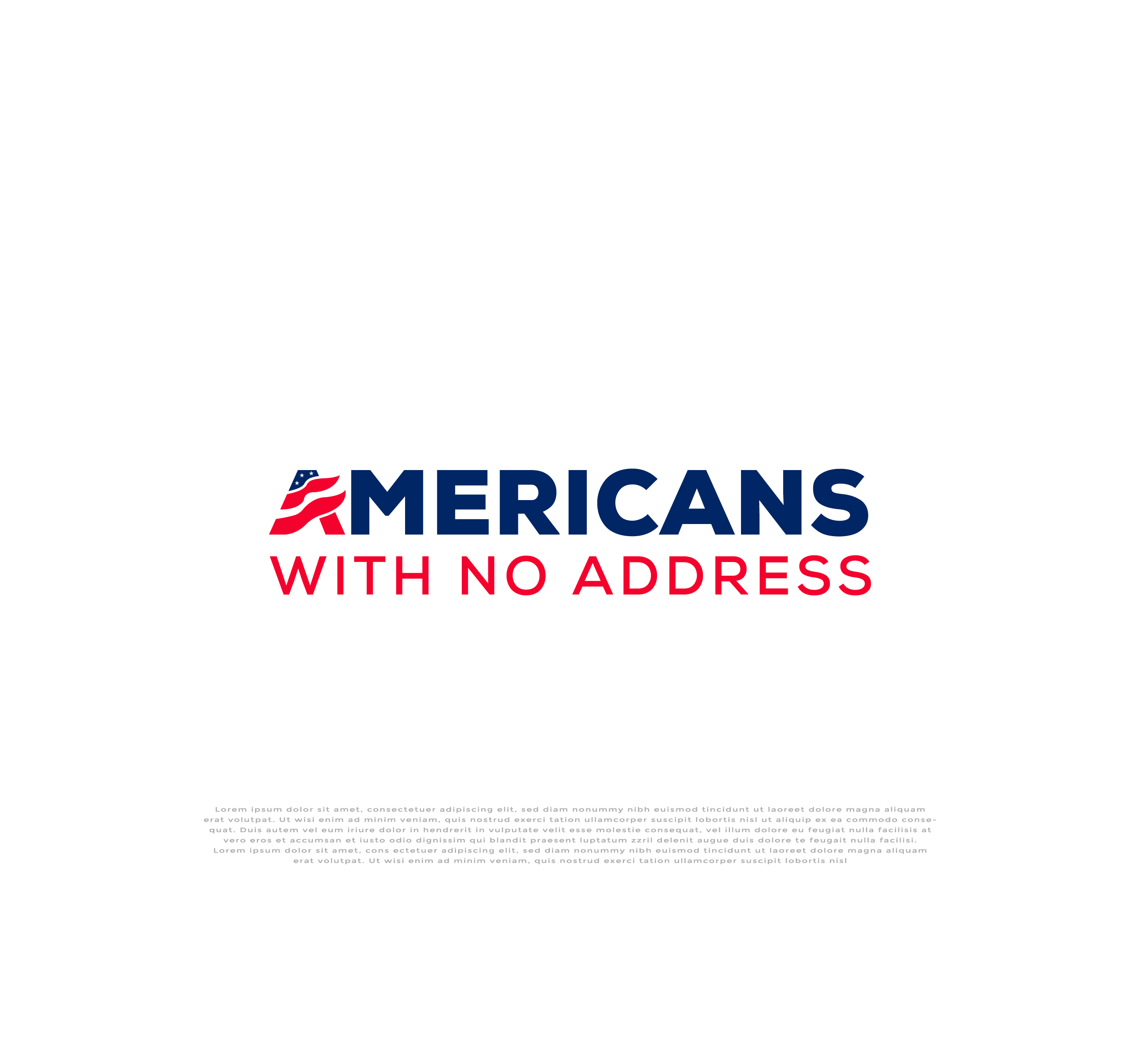 Logo-Design von mehedi.h für Americans With No Address | Design #31951672