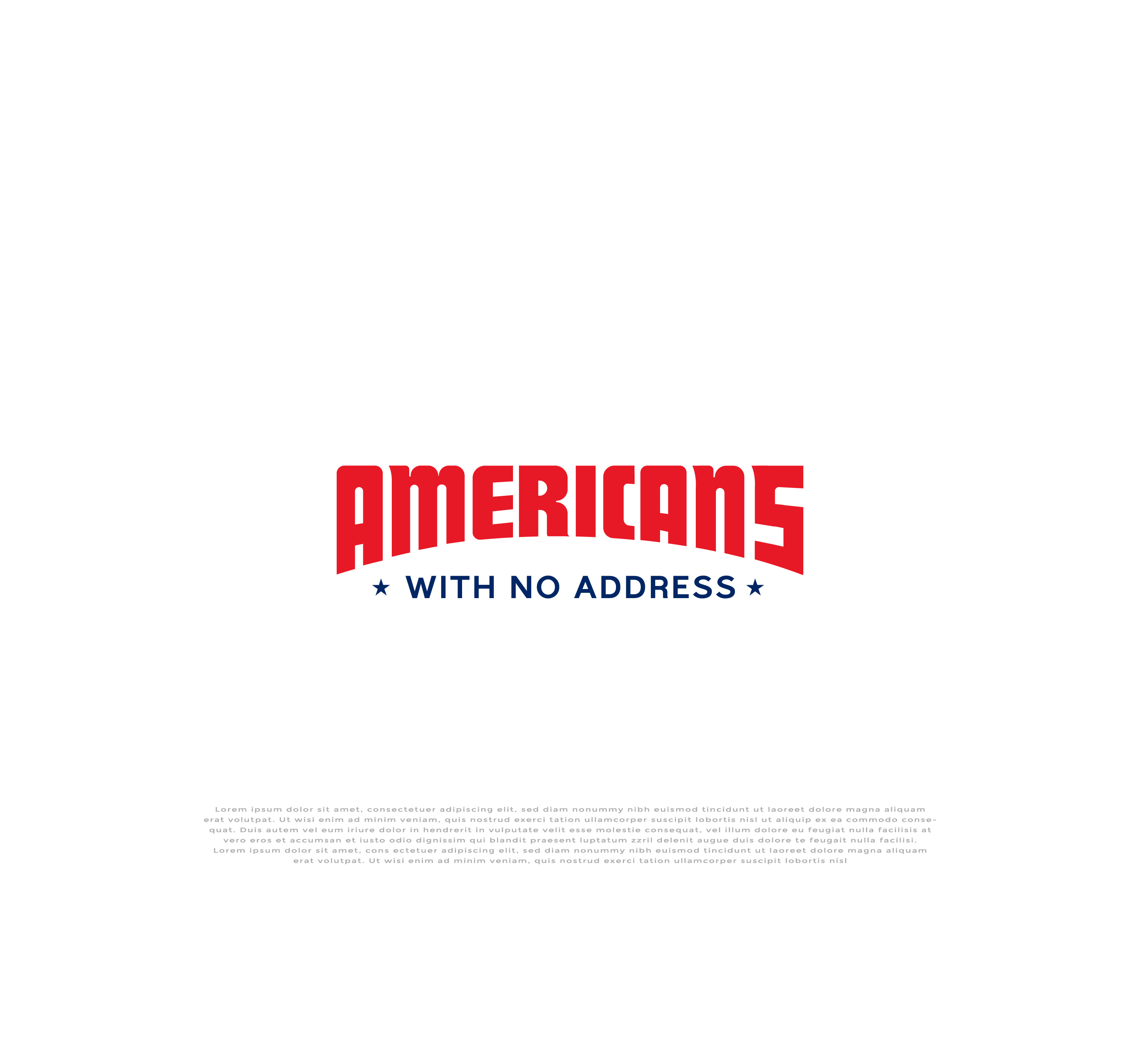 Logo-Design von mehedi.h für Americans With No Address | Design #31975242