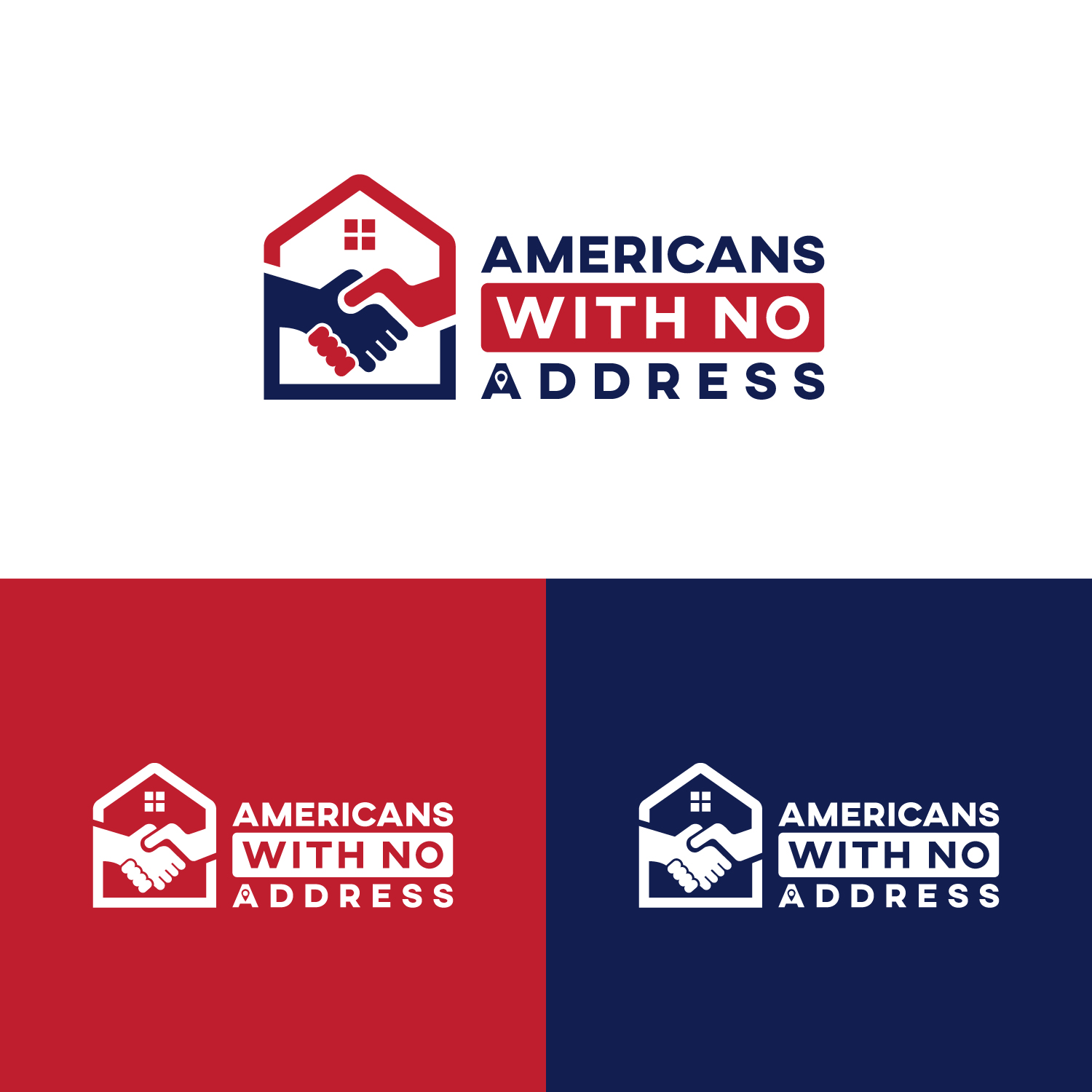 Logo Design by SAM-ART for Americans With No Address | Design #31962353