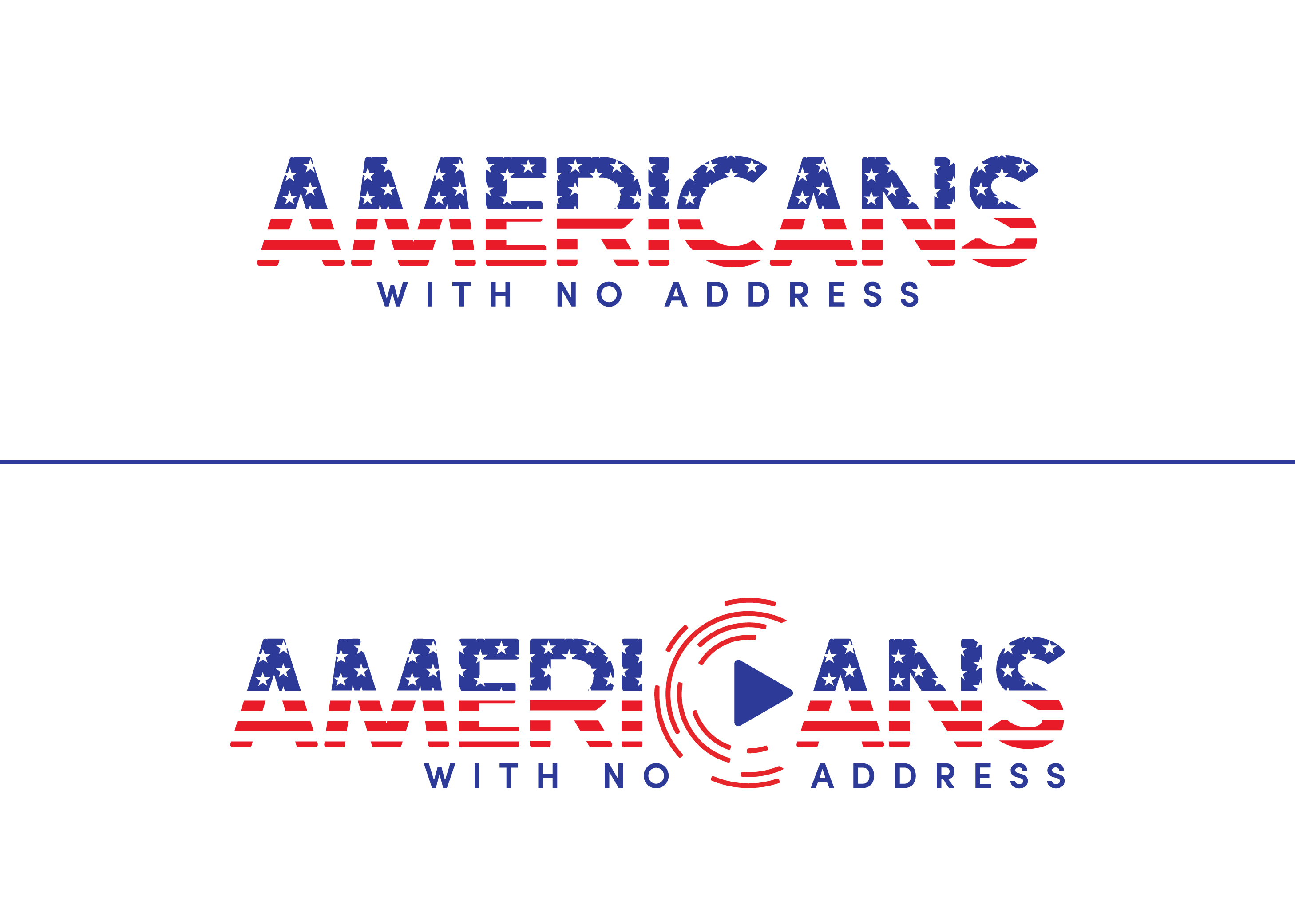 Logo Design by Ebad Usman for Americans With No Address | Design #31957158