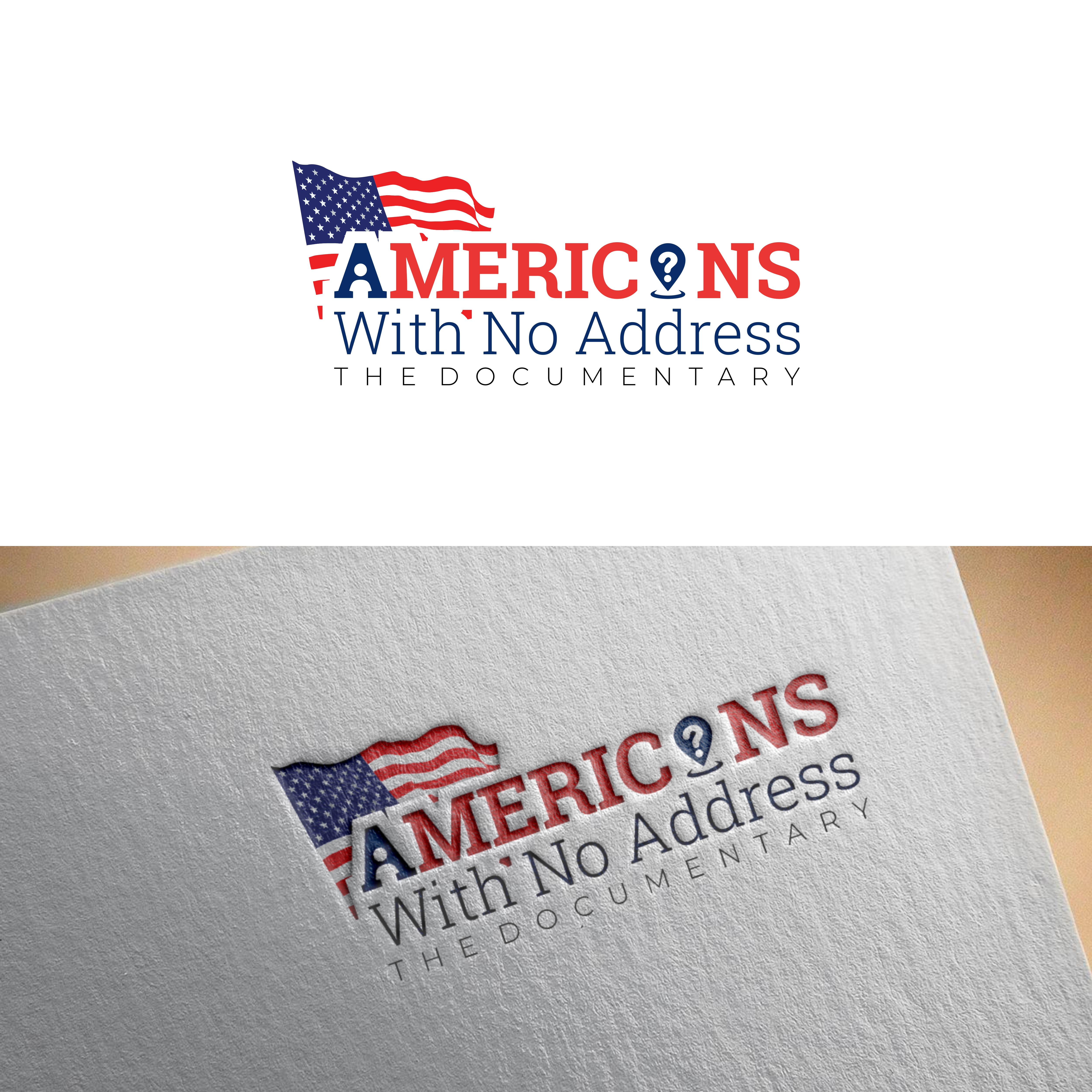 Logo Design by Dell_a.Design for Americans With No Address | Design #31953868