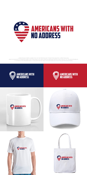 Logo Design by fly  design for Americans With No Address | Design: #31951653
