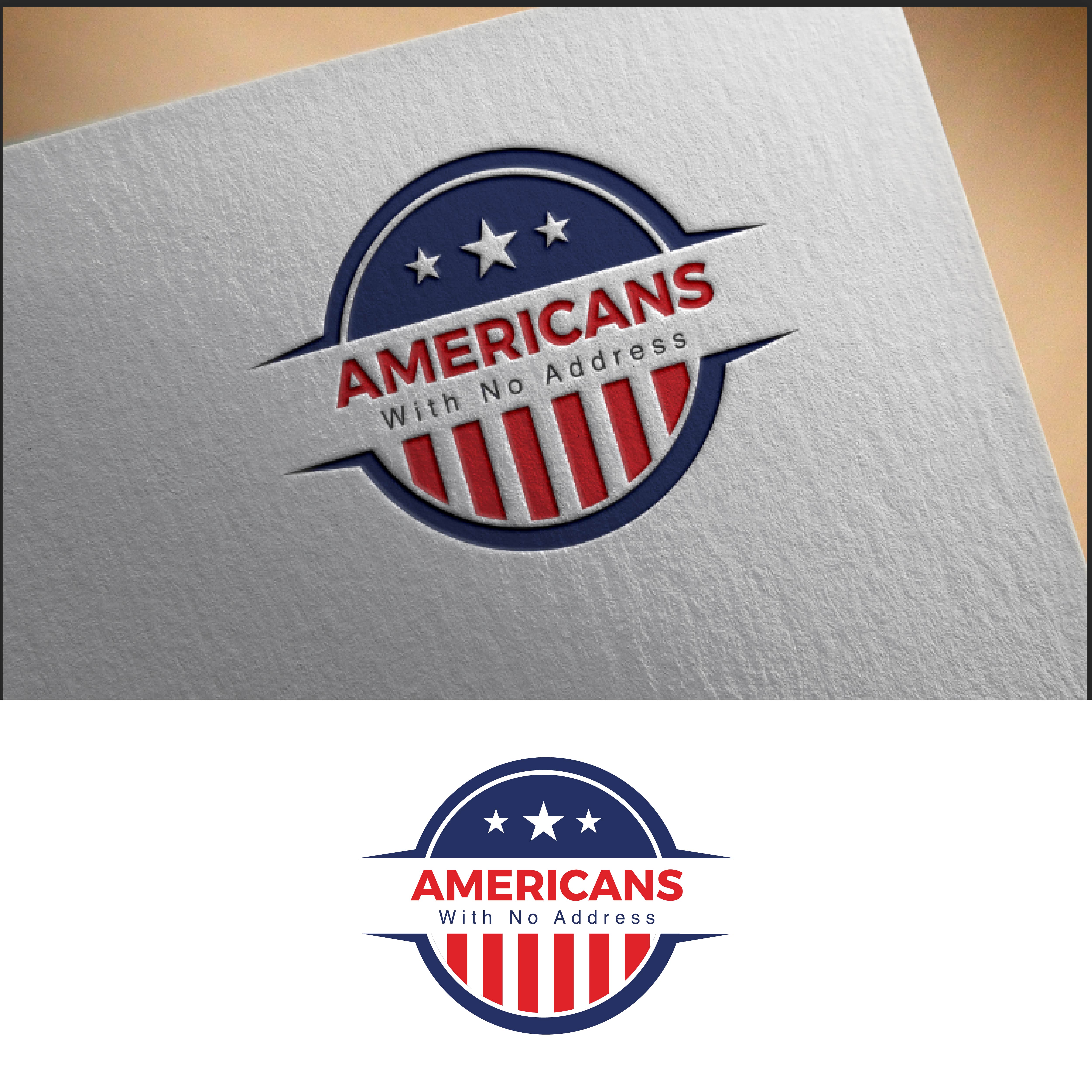 Logo Design by fly  design for Americans With No Address | Design #31952757