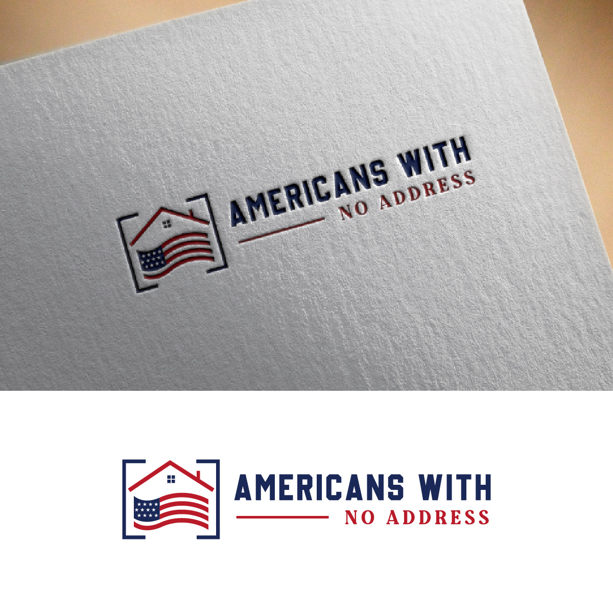 Logo Design by fly  design for Americans With No Address | Design #31952759