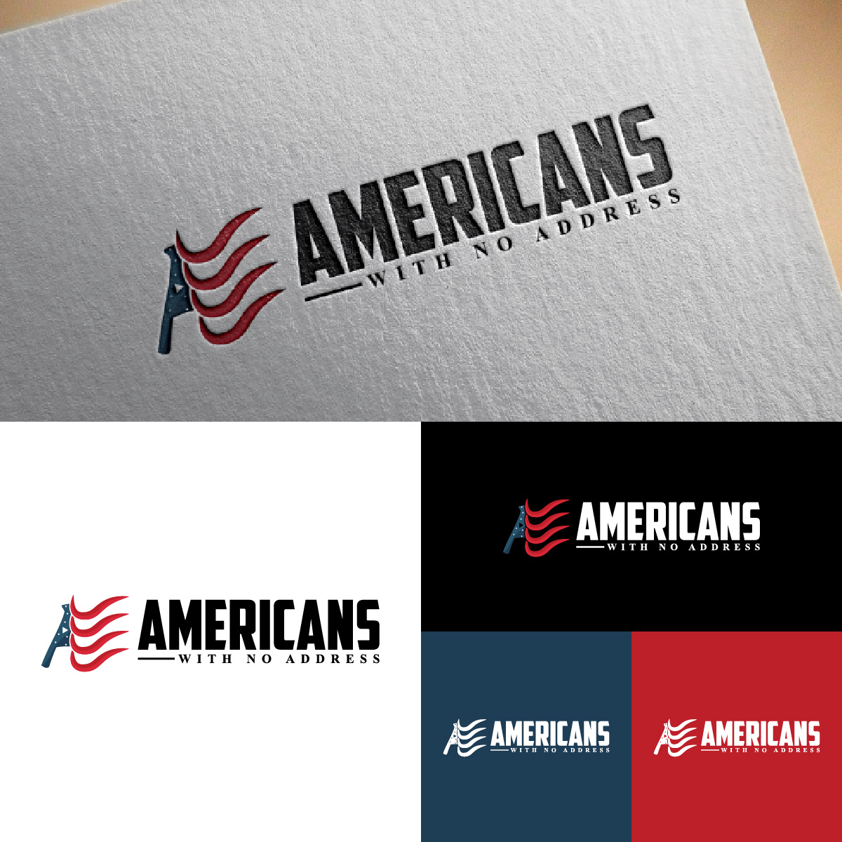 Logo Design by fly  design for Americans With No Address | Design #31952760