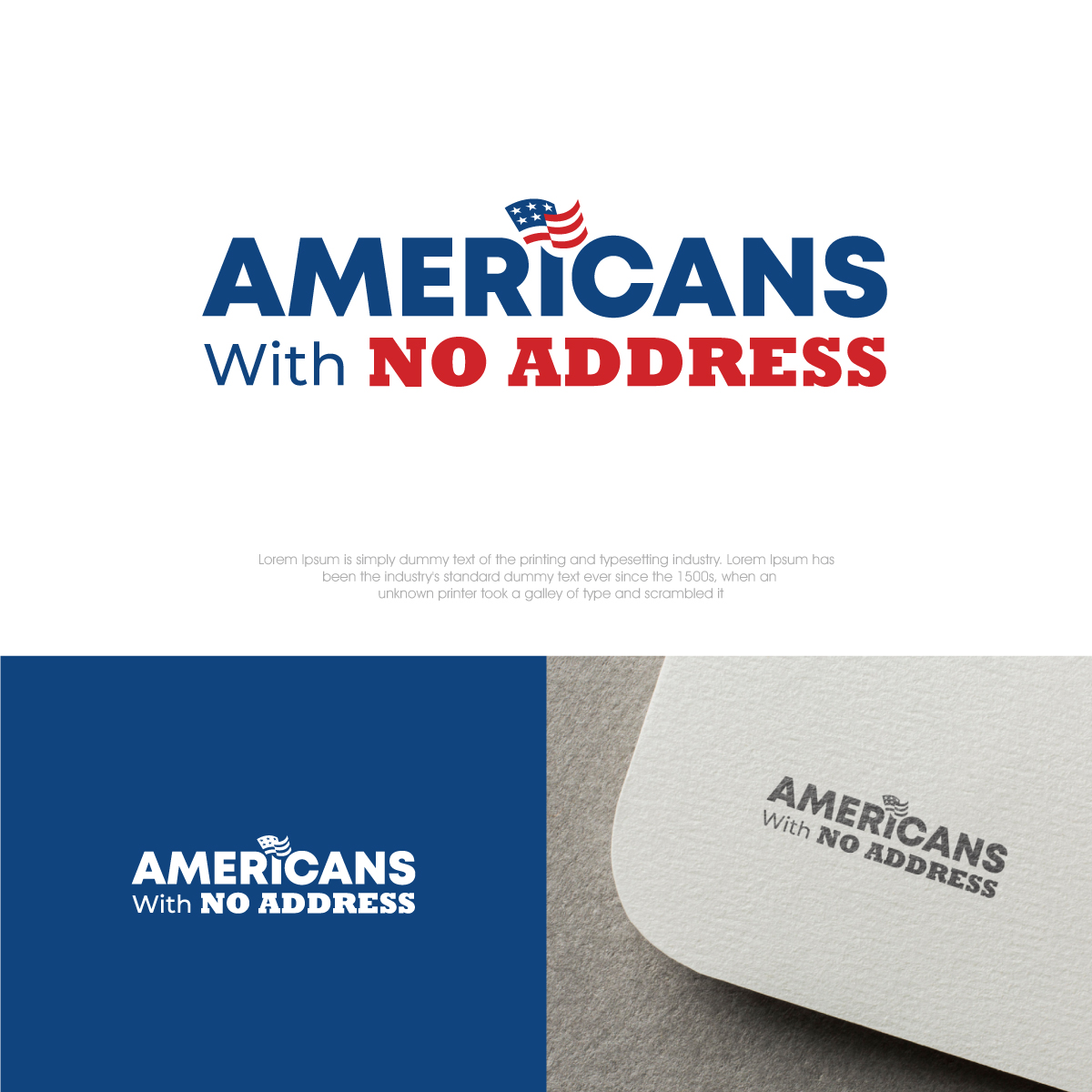 Diseño de Logo por webeezine para Americans With No Address | Diseño #31952373