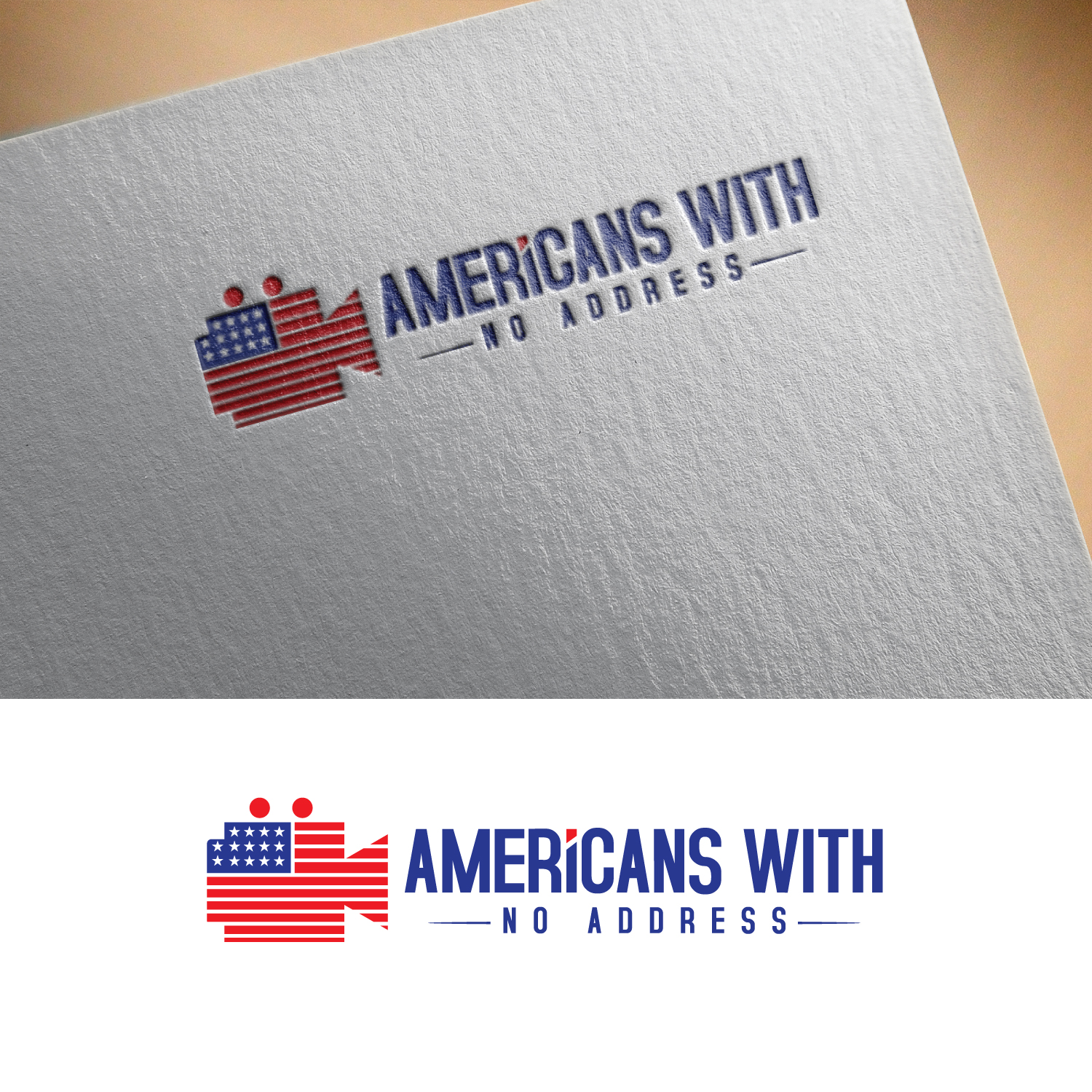 Logo Design by GODDREAMCREATION for Americans With No Address | Design #31953865