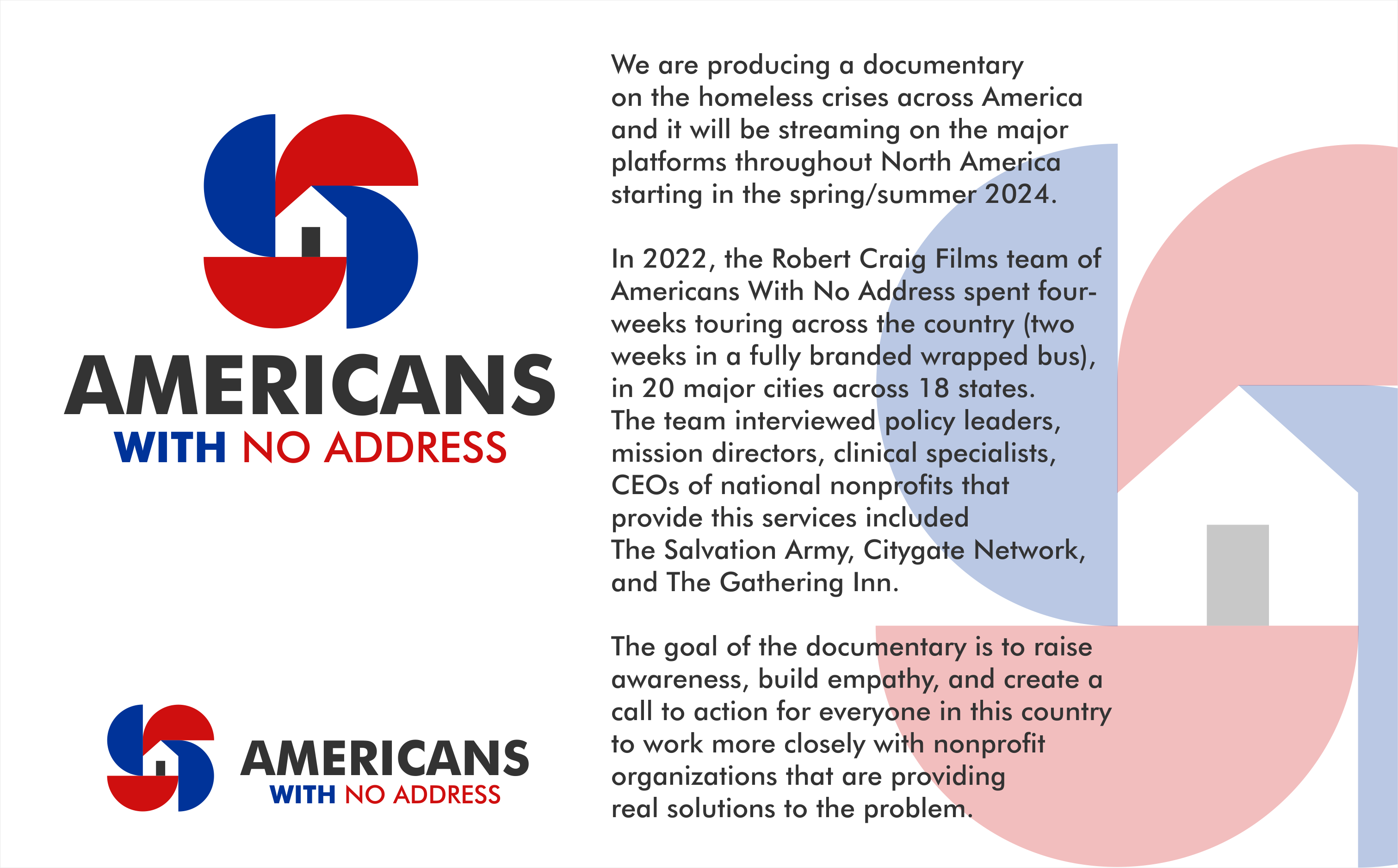 Logo-Design von k.a.n für Americans With No Address | Design #31999879