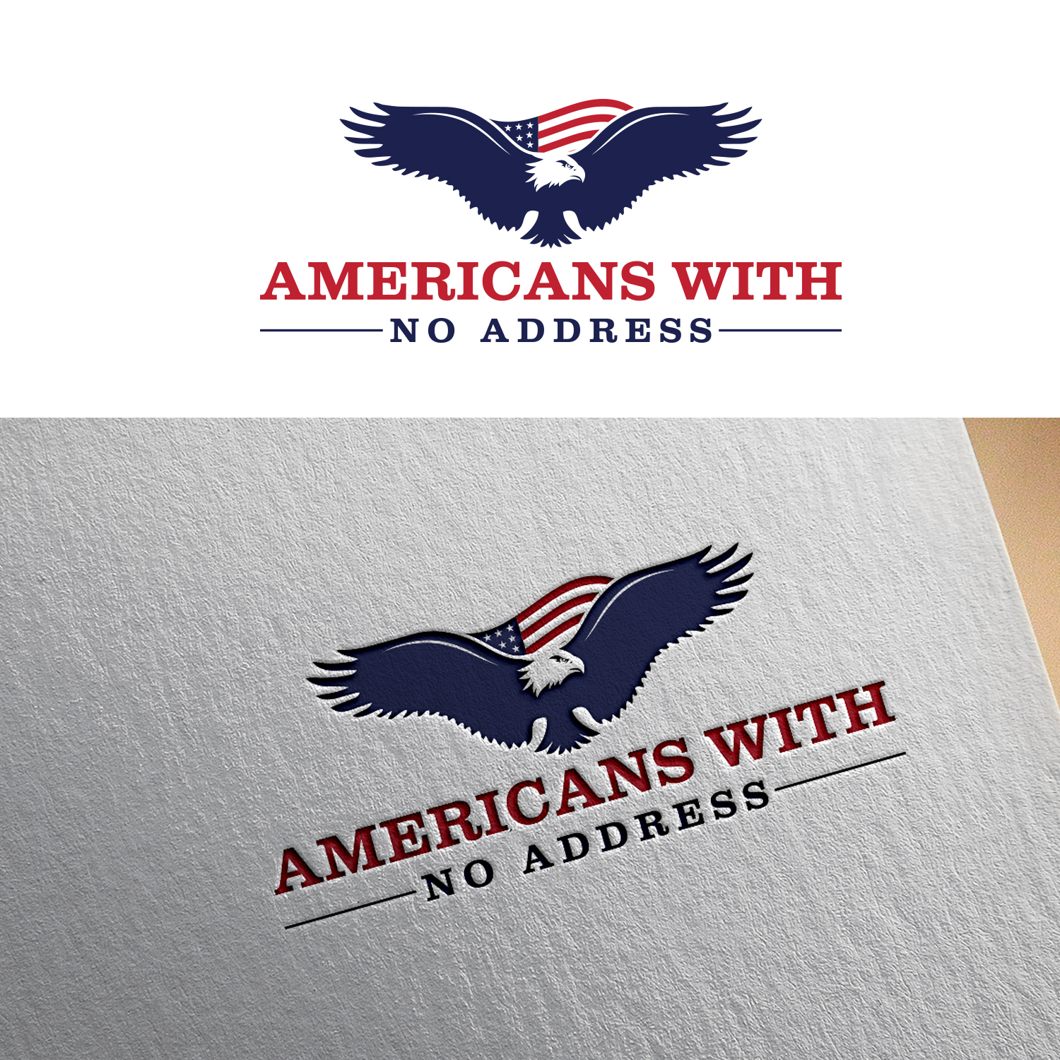 Logo Design by EnaGraph for Americans With No Address | Design #31953569