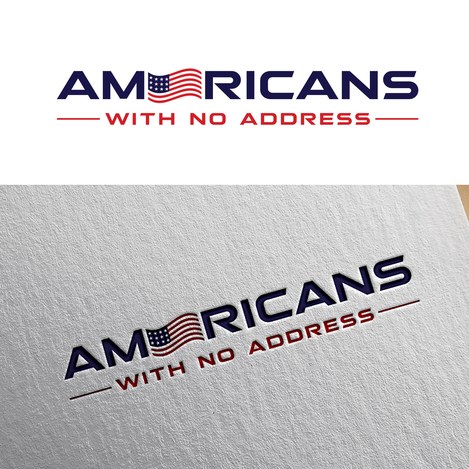 Logo Design by EnaGraph for Americans With No Address | Design #31953673