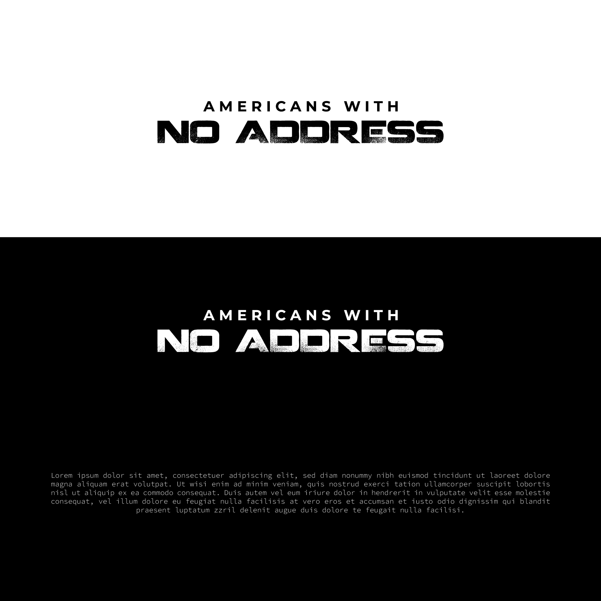 Logo Design by Minimal_Manik for Americans With No Address | Design #31954660