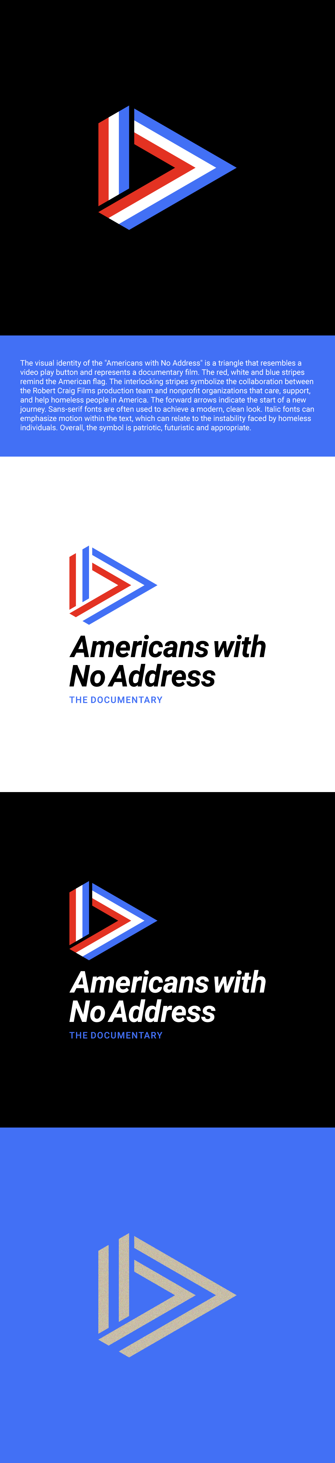 Logo Design by Sunilc for Americans With No Address | Design #31955011