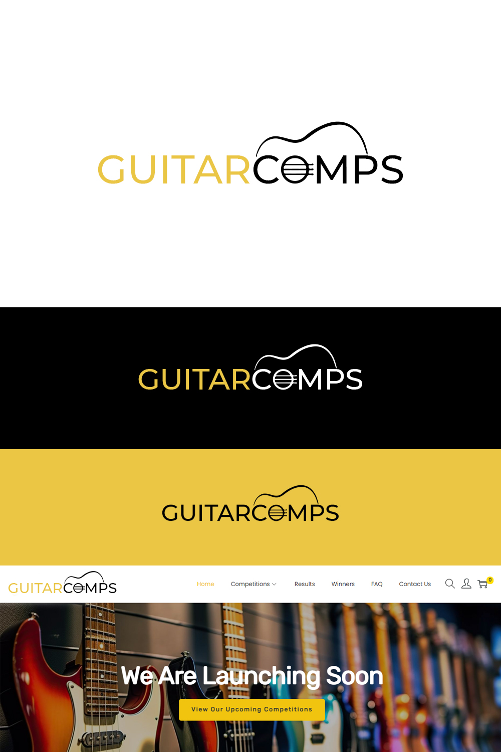 Modern, Elegant, guitars Logo Design for by PxlDesign