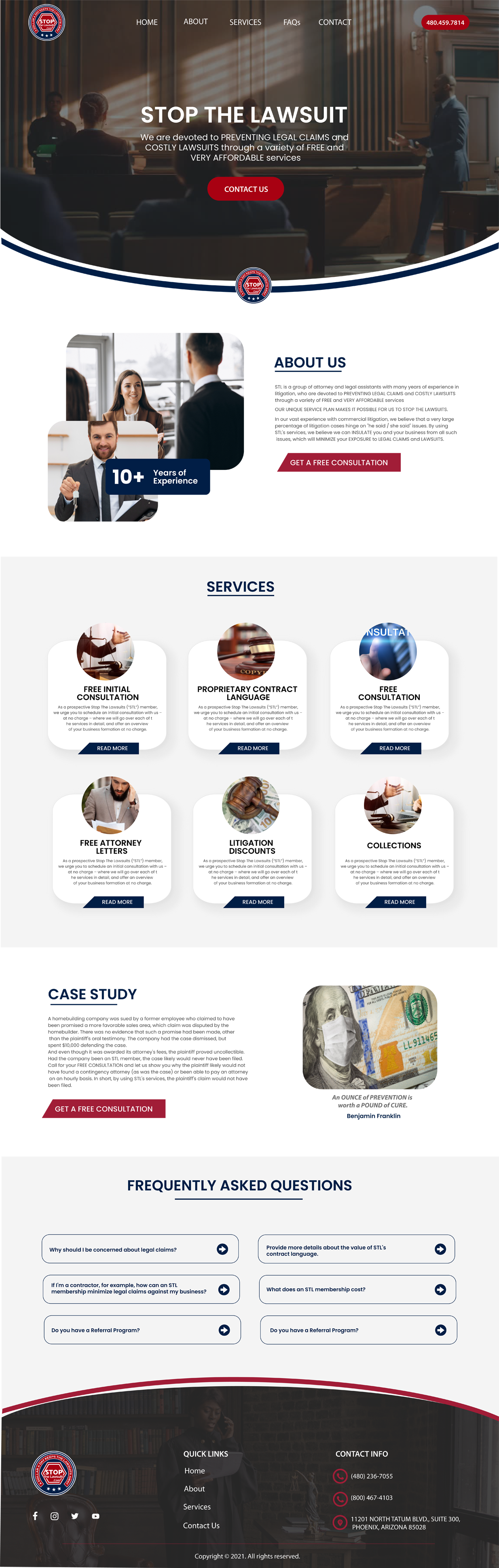 Web Design by WahDesign for Stop The Lawsuits | Design #31964076