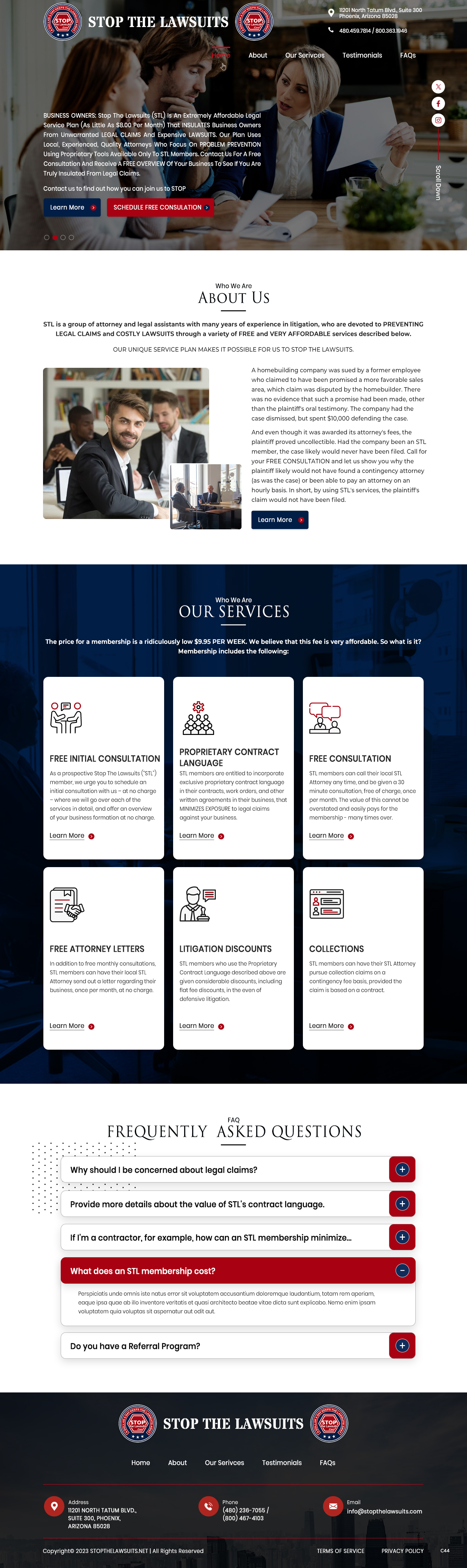 Web Design by pb for Stop The Lawsuits | Design #31961096