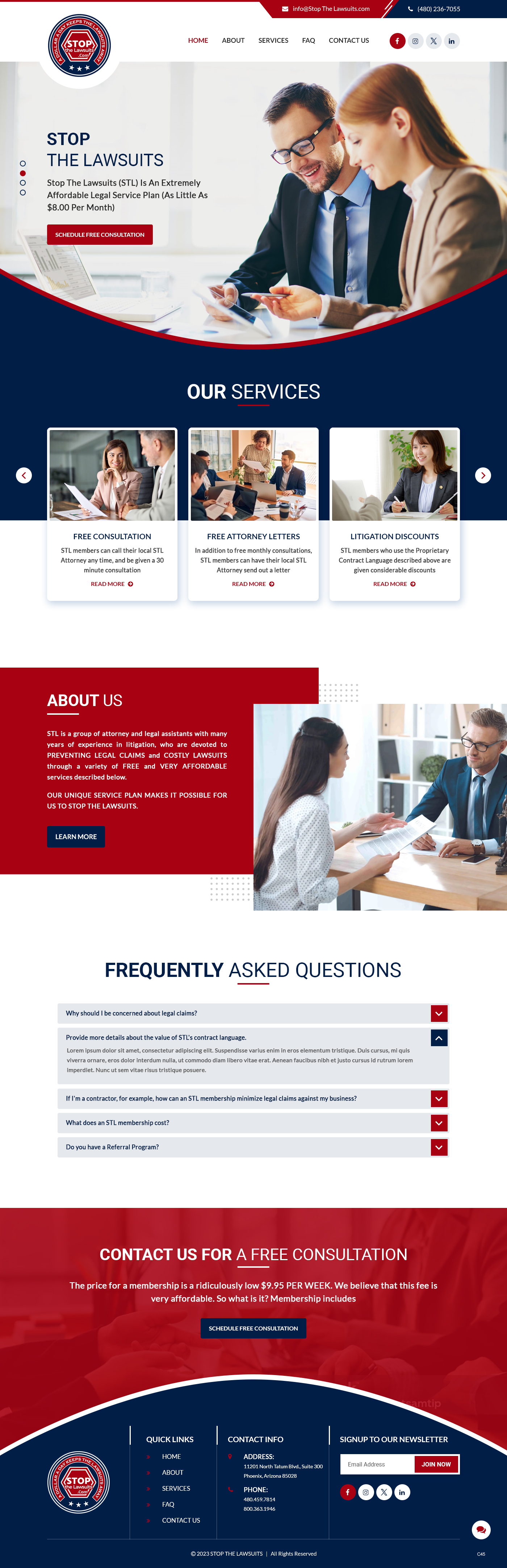 Web Design by pb for Stop The Lawsuits | Design #31961098