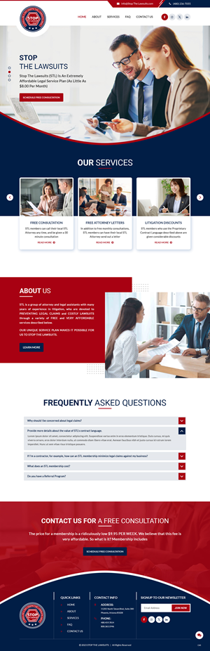 Web Design by pb for Stop The Lawsuits | Design: #31961098