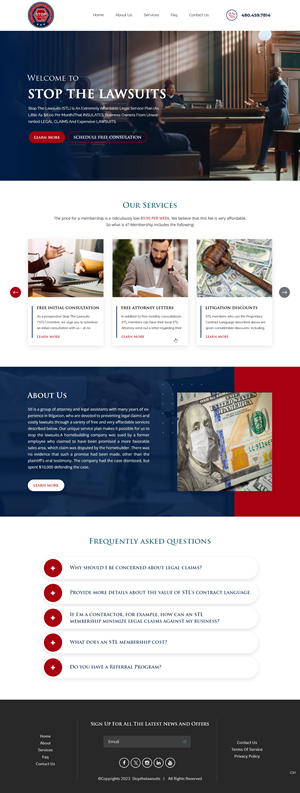 Web Design by pb for Stop The Lawsuits | Design: #31961102